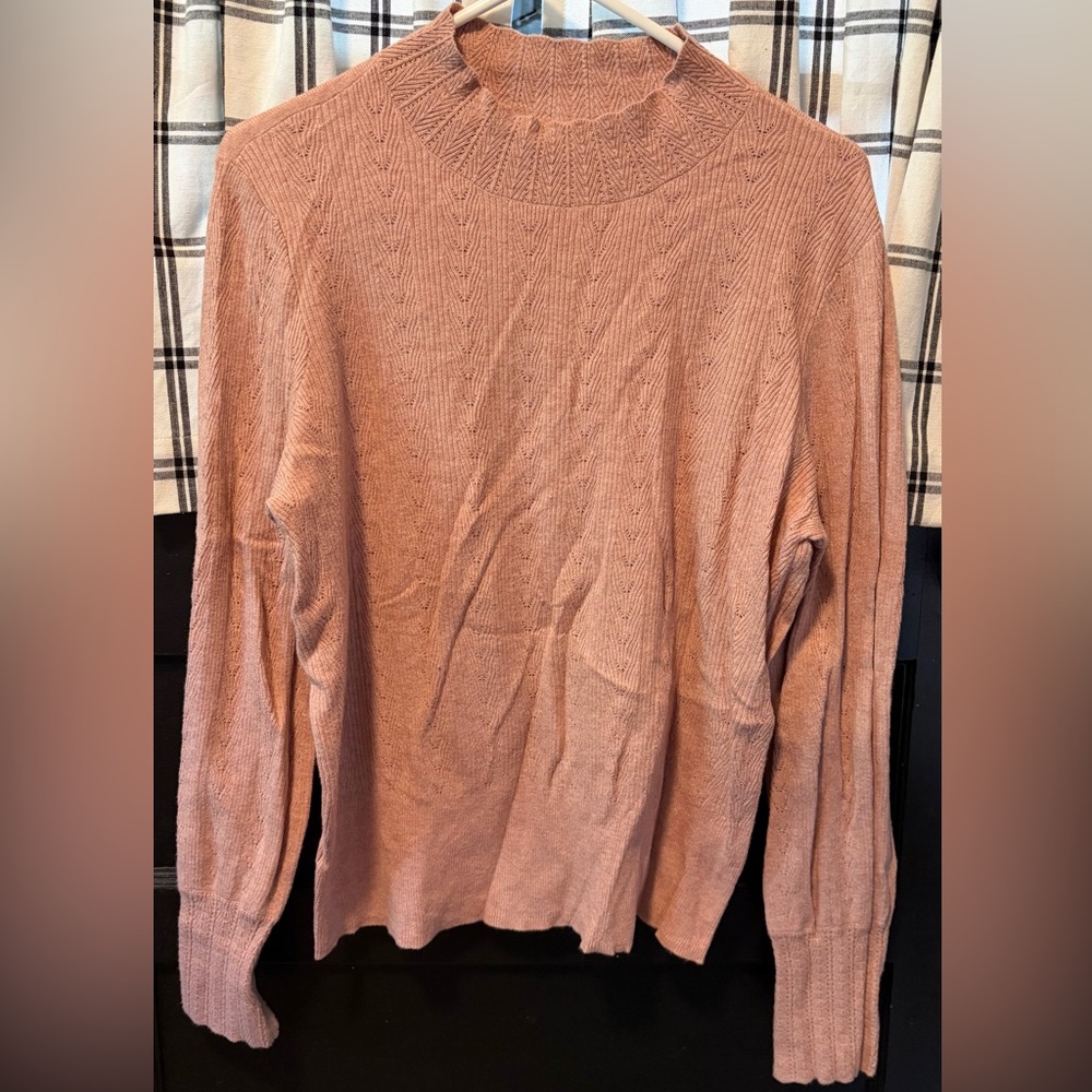LC Lauren Conrad Blush Pink Knit Sweater. Size L.
